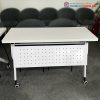Bàn Làm Việc Cao Cấp 1m2 Cũ Chân Bánh Xe