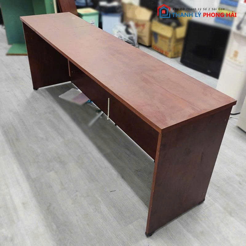 ban-lam-viec-go-mdf-co-bung-cu-1 Bàn Làm Việc Gỗ MDF Có Bửng Cũ