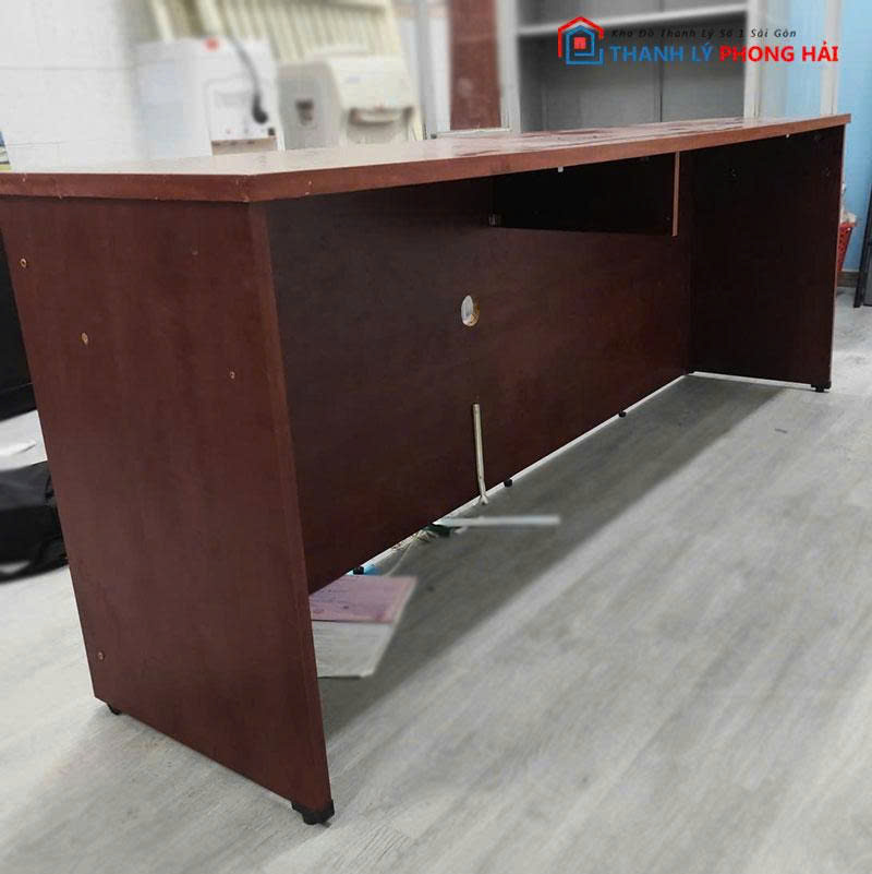 ban-lam-viec-go-mdf-co-bung-cu-2 Bàn Làm Việc Gỗ MDF Có Bửng Cũ