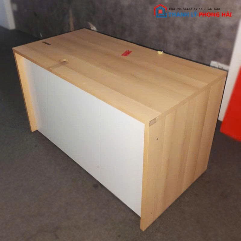 ban-lam-viec-go-mdf-co-bung-trang-cu-1 Bàn Làm Việc Gỗ MDF Có Bửng Trắng Cũ