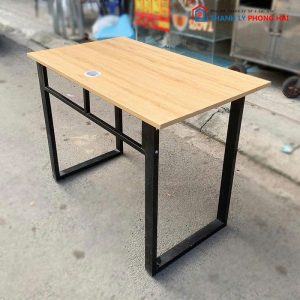 Bàn Làm Việc Mặt Gỗ Chân Sắt 1m Cũ