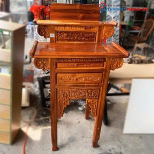 Bàn Thờ Gia Tiên 1m6 Gỗ Tự Nhiên Cũ