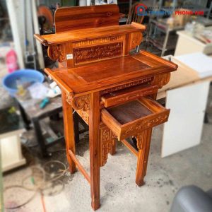 Bàn Thờ Gia Tiên 1m6 Gỗ Tự Nhiên Cũ