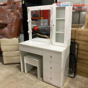 Bàn Trang Điểm Kèm Gương Vuông Cũ
