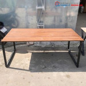 Bàn Văn Phòng 1m8 Chân Chữ U Mặt Gỗ MDF Cũ