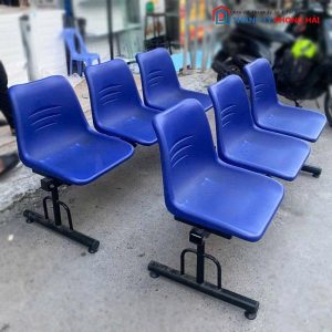 Băng Ghế Ngồi 3 Chỗ Chân Sắt Cũ
