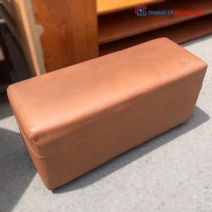 Băng Ngồi Bọc Da Nâu 80cm Cũ