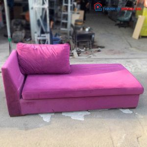 Băng Sofa Thư Giãn Bọc Nhung Màu Tím Cũ