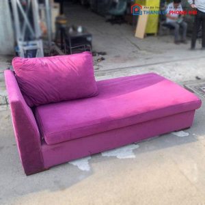 Băng Sofa Thư Giãn Bọc Nhung Màu Tím Cũ