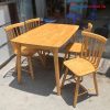 Bộ Bàn Ăn 4 Ghế Kiểu Quạt Cũ