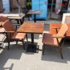 Bộ Bàn Ghế Cafe Babie Gỗ Cao Su Cũ
