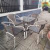 Bộ Bàn Ghế Cafe Giả Mây Màu Xám Cũ