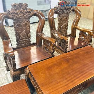 Bộ Salon Thuận Buồm Xuôi Gió Gỗ Tràm Mới 99%