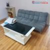 Bộ Sofa Bed Bánh Ú Bọc Nhung Xám Cũ