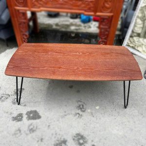 Bộ Sofa Nỉ 1m76 Cũ Màu Nâu 4 Món