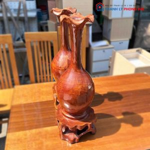 Cặp Lục Bình Tài Lộc Gỗ Tự Nhiên Cũ