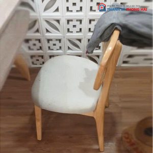 Ghế Cafe Lưng Mây Đệm Nỉ Cũ
