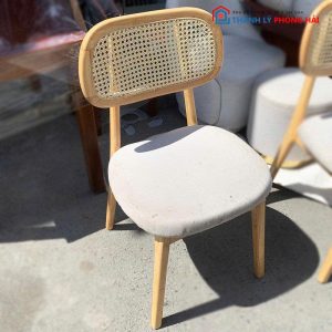 Ghế Cafe Lưng Mây Đệm Nỉ Cũ