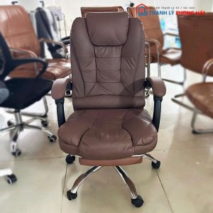 Ghế Giám Đốc Bọc Da Đen Cũ (Nhiều Màu)