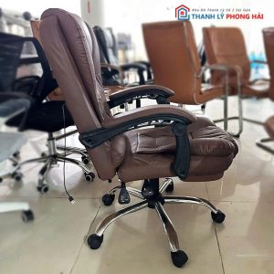 Ghế Giám Đốc Bọc Da Đen Cũ (Nhiều Màu)