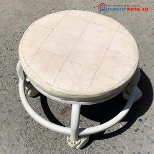 Ghế Nail Tròn Cũ Có Bánh Xe