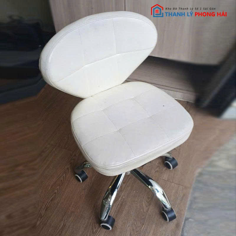 ghe-xoay-boc-da-lung-thap-cu-1 Ghế Xoay Bọc Da Lưng Thấp Cũ
