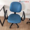 Ghế Xoay Bọc Nỉ Xanh Chân Nhựa Cũ