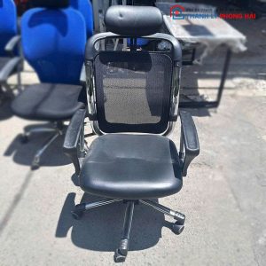 Ghế Xoay Lưng Lưới Đệm Da Cũ