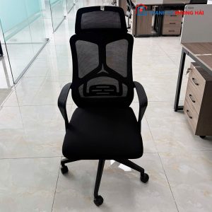 Ghế Xoay Lưới Cũ Có Tựa Đầu Chân Nhựa