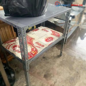 Kệ Sắt V Lỗ 2 Tầng Đa Năng Cũ