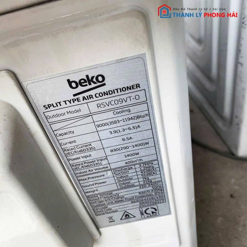 may-lanh-beko-rsvc09vt-1-1hp-2 Máy Lạnh Beko RSVC09VT 1HP ProSmart Inverter Cũ