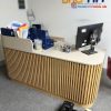 Quầy Lễ Tân 1m8 Nan Dọc Bo Cong Cũ