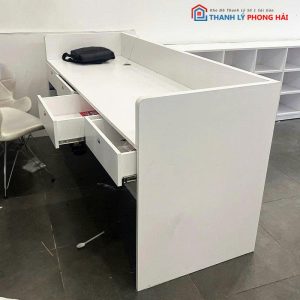 Quầy Lễ Tân Gỗ CN Nhiều Ngăn Hộc Cũ