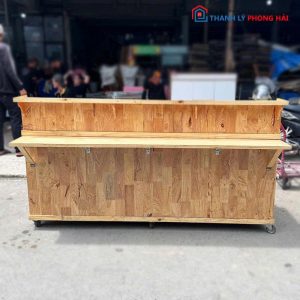 Quầy Lễ Tân Gỗ Ghép 2m Cũ