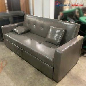 Sofa Bed Kéo Thành Giường Bọc Da Cũ