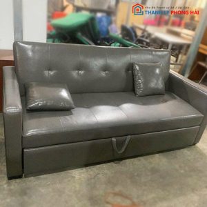 Sofa Bed Kéo Thành Giường Bọc Da Cũ
