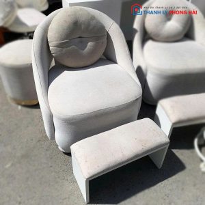 Sofa Đơn Bọc Vải Cũ Kèm Gối