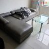 Sofa Góc L Bọc Da Cũ Kèm Bàn Kính