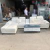 Sofa Góc L Bọc Da Kèm Bàn Cũ