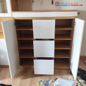 Tủ Giày Dép 2 Cánh 3 Hộc Kéo Cũ