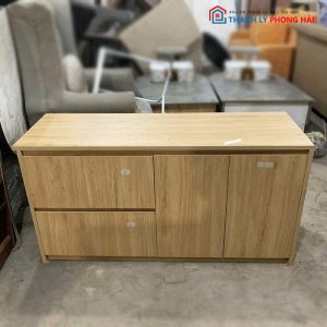 Tủ Hồ Sơ 2 Cánh Cũ 90cm Kèm Hộc Kéo