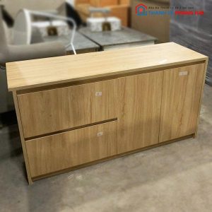 Tủ Hồ Sơ 2 Cánh Cũ 90cm Kèm Hộc Kéo
