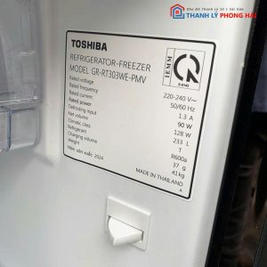 Tủ Lạnh Toshiba GR-RT303WE-PMV 2 Cánh 233L Cũ