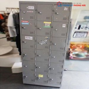 Tủ Locker Sắt 18 Ngăn Bền Đẹp Cũ
