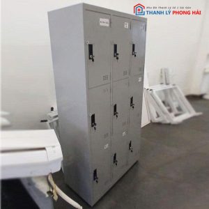 Tủ Locker Sắt 9 Ngăn Cũ