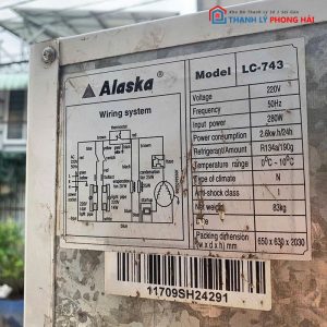 Tủ Mát Alaska Cũ Cửa Kính (2 Model)