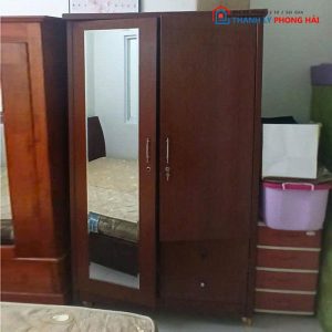 Tủ Quần Áo 2 Cánh Cũ 1m2 Có Gương