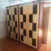 Tủ Quần Áo 4 Cánh 2m33 Họa Tiết Caro Cũ