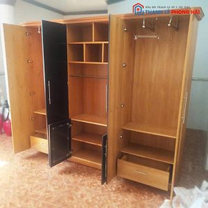 Tủ Quần Áo 4 Cánh 2m35 Kết Hợp Kệ Trưng Bày Cũ