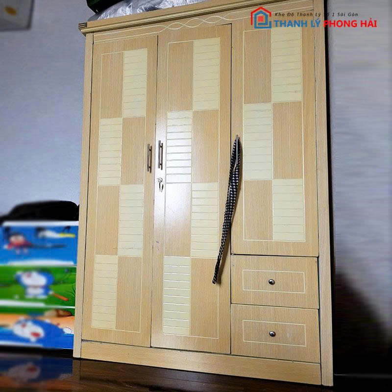 tu-quan-ao-go-mdf-3-canh-1 Tủ Quần Áo Gỗ MDF 3 Cánh Cũ